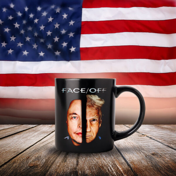 Face Off Elon vs Trump Mug
