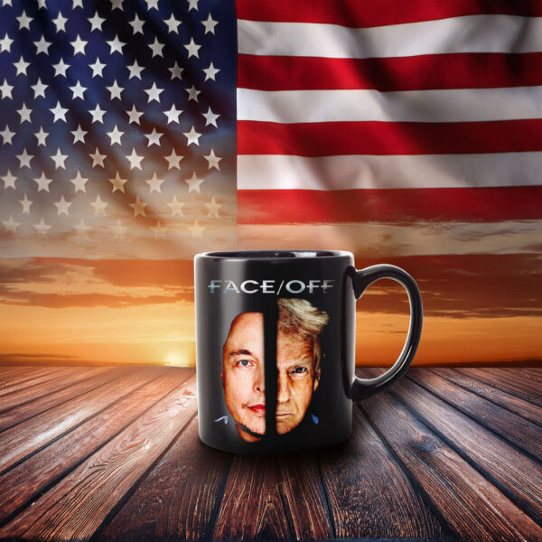 Face Off Elon vs Trump Mug
