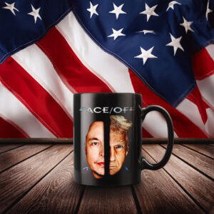 Face Off Elon vs Trump Mug
