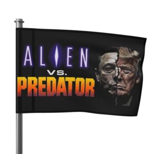 ALIEN vs. PREDATOR – Elon vs Trump Flag