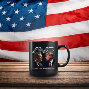 Alien vs Predator Trump vs Elon Mug