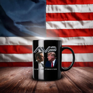 Alien vs Predator Trump vs Elon Mug