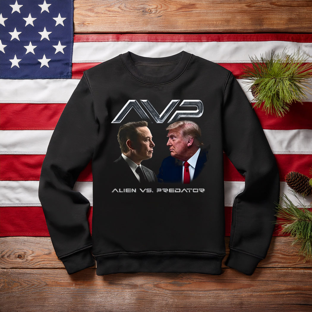 Alien vs Predator Trump vs Elon Sweatshirt