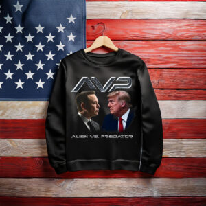 Alien vs Predator Trump vs Elon Sweatshirt