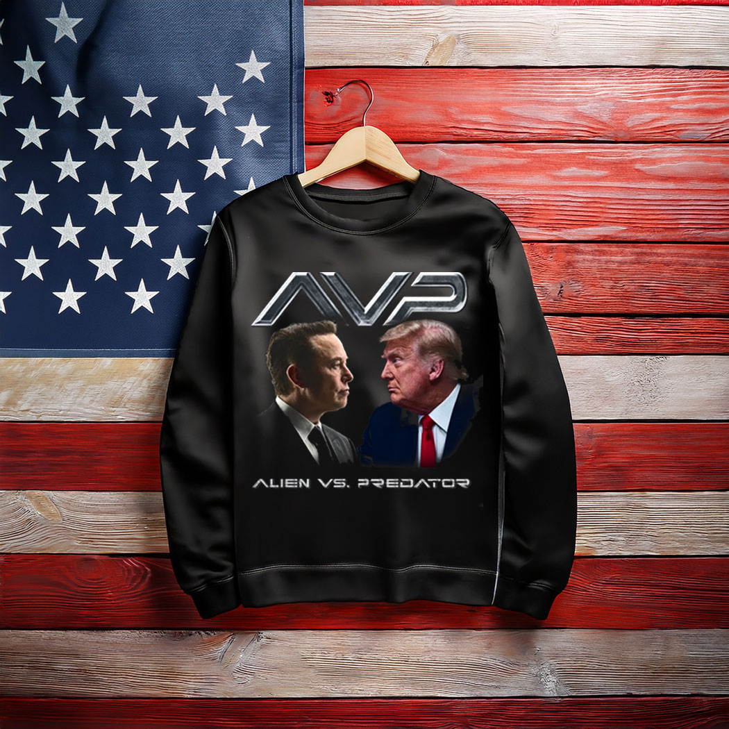 Alien vs Predator Trump vs Elon Sweatshirt