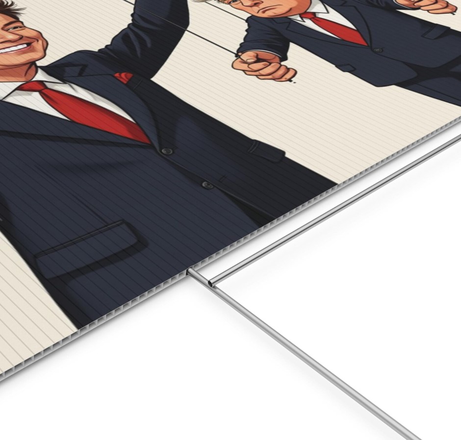 Elon Controlling Trump Yard Sign