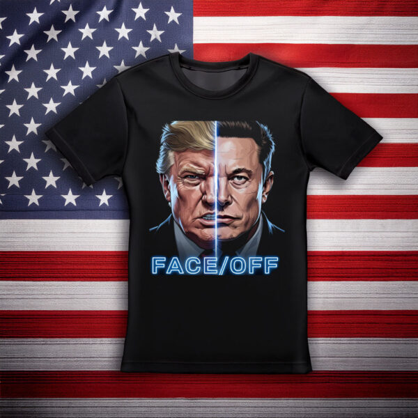 Elon vs Trump, Face Off Elon vs Trump 2025 T-Shirt
