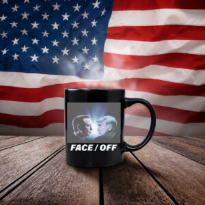 Face Off Elon vs Trump Black Mug