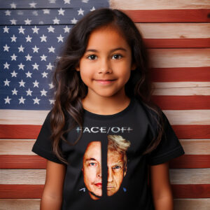 Face Off Elon vs Trump Kid T-Shirt