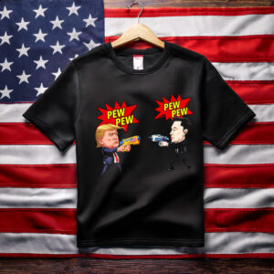 Pew Pew Trump VS Elon Musk Shirt