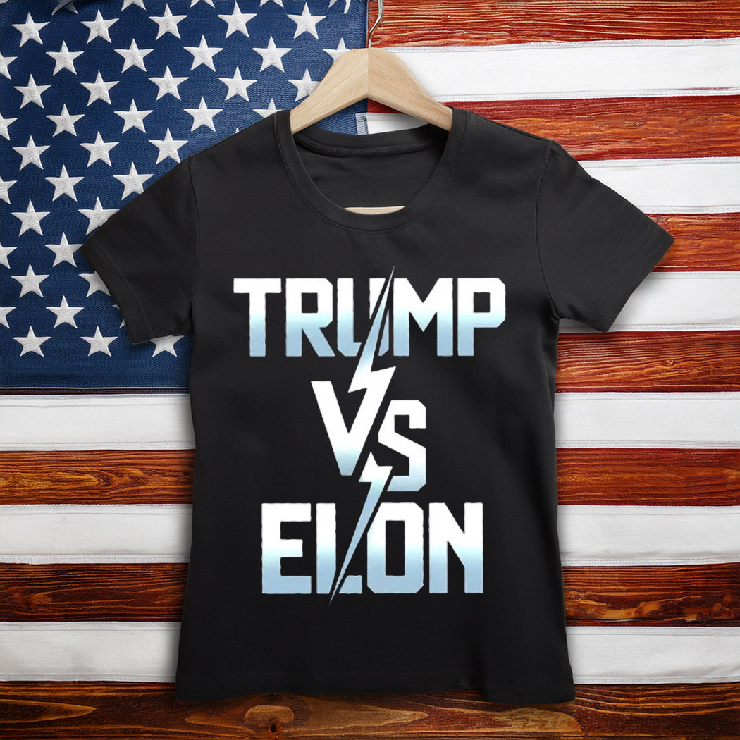 Trump Vs Elon Typography Unisex Comfort Colors Shirt