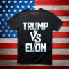 Trump Vs Elon Typography Unisex Comfort Colors Shirt