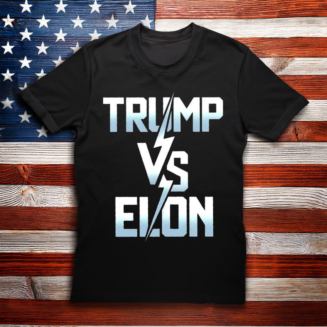 Trump Vs Elon Typography Unisex Comfort Colors Shirt