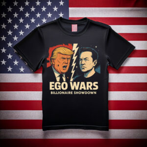 Trump Vs Musk Graphic Ego Wars T-Shirt
