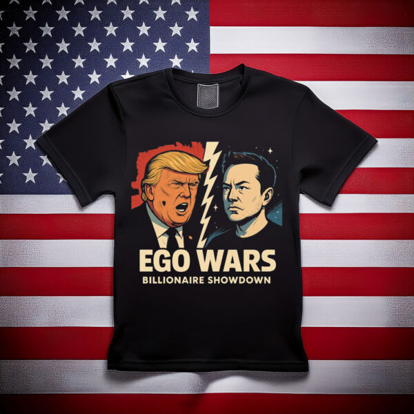 Trump Vs Musk Graphic Ego Wars T-Shirt