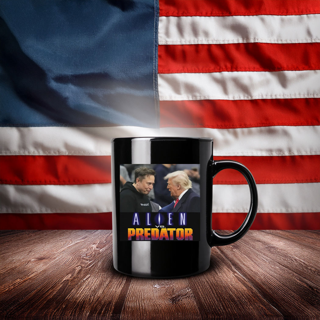 Trump vs Elon - Alien vs Predator Mug