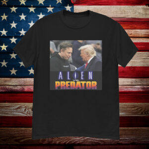 Trump vs Elon - Alien vs Predator T-Shirt