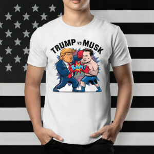 Trump vs Musk Boxing Match Tee Shirt
