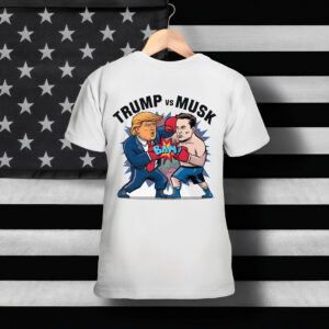Trump vs Musk Boxing Match Tee Shirt