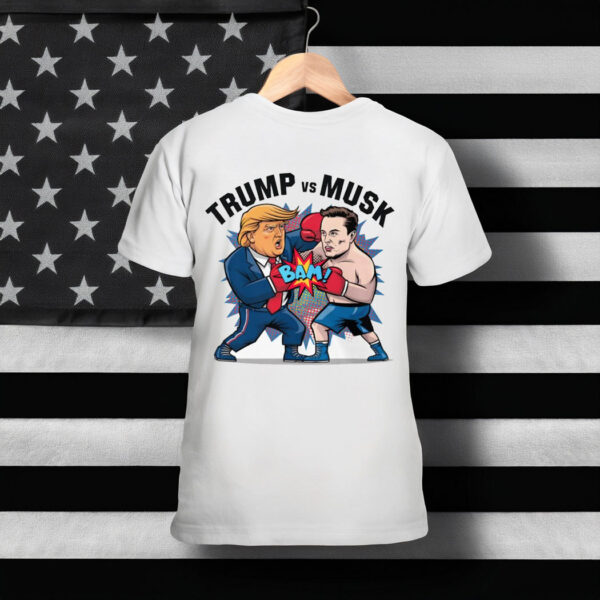 Trump vs Musk Boxing Match Tee Shirt