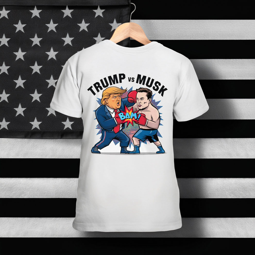 Trump vs Musk Boxing Match Tee Shirt