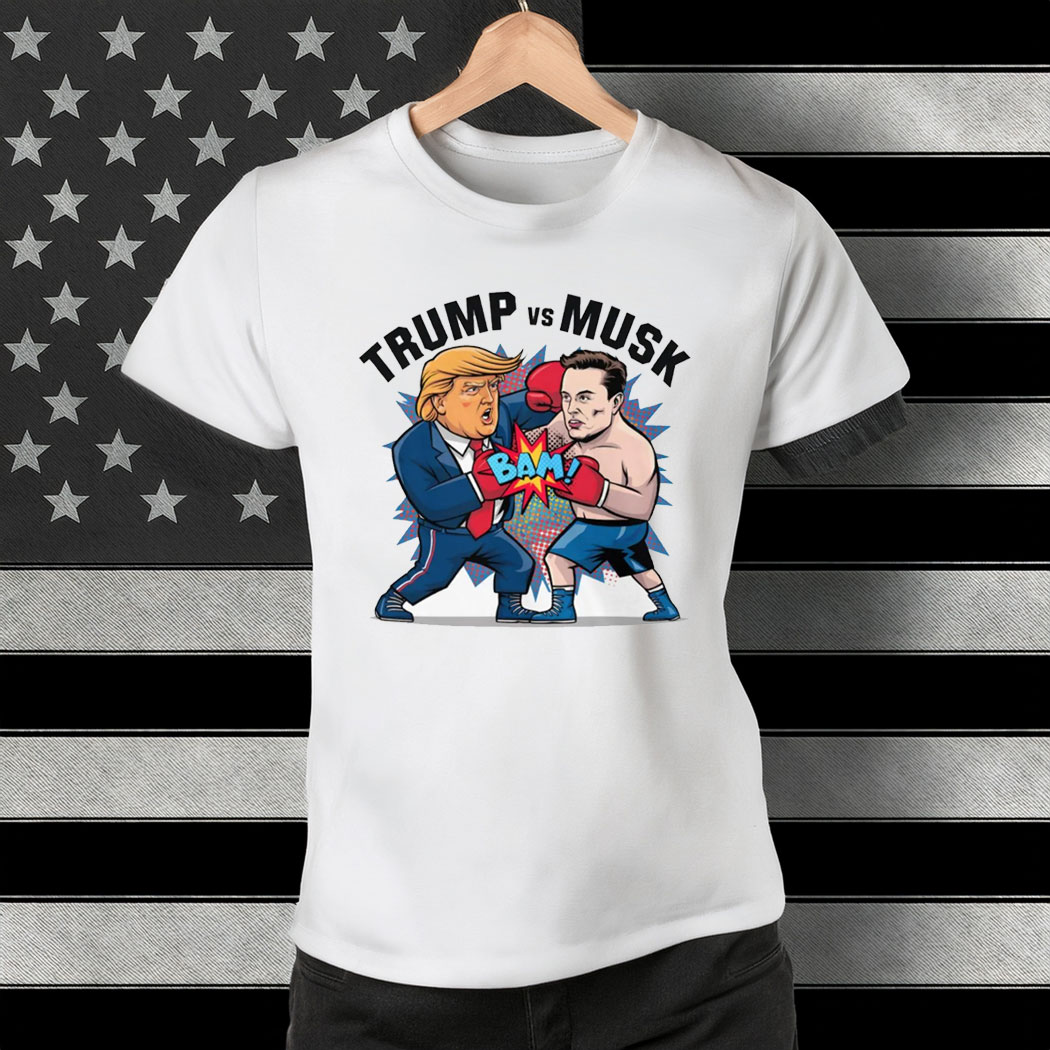 Trump vs Musk Boxing Match Tee Shirt